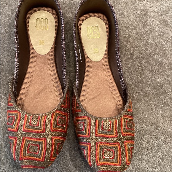 Khussa womens slip on ballet flats size 5.5 - Picture 3 of 6